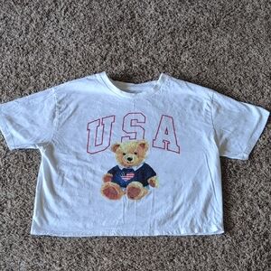 Organic Collective By Organic Generation USA Teddy Bear - White